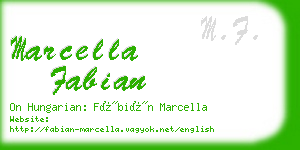 marcella fabian business card